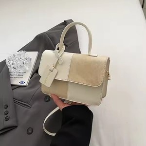 Bolso Bandolera de Mujer de Piel Sintética de Diseño de Alta Gama, Novedad 2025, con Cierre de Cremallera y Diseño Moderno con Bloques de Color, Práctico para Damas - Product Image 4