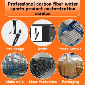 KUAYO GY1310 2100cm² Planche de surf professionnelle unisexe Dockstart en aluminium et carbone, aile de foil haute vitesse, durable, noire - Product Image 6