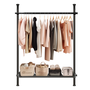 Giá để giày dép quần áo di động thiết kế hiện đại, giá treo áo khoác bằng kim loại, giá để đồ bằng kim loại - Product Image 3