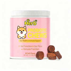 Probióticos para Perros con Prebióticos, Marca Privada OEM ODM, Promueve un Microbioma Intestinal Equilibrado, Refuerza la Salud Inmunológica, Masticables Blandos - Product Image 1