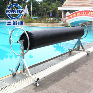 Enrouleur de couverture de piscine Landy en acier inoxydable résistant à la corrosion, durable, pour piscines hors sol - Product Image 4