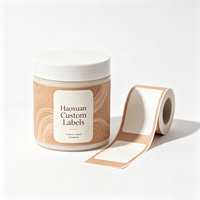 Etiquetas Personalizadas Haoxuan para Frascos de Mascarillas Capilares, Adhesivos Impresos en Papel Artístico con Relieve para Empaques de Productos Capilares Premium