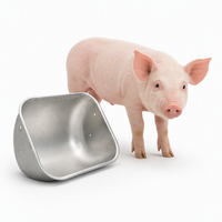 Mangeoire durable en acier inoxydable pour truies, enclos d'accouchement, boîte d'élevage, équipement d'alimentation utilisé pour la clôture de gestation