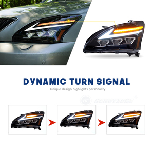 HCMOTIONZ Ensemble de phares à LED pour <span class=keywords><strong>Lexus</strong></span> <span class=keywords><strong>RX</strong></span> Series 2003-2009 2nd Gen RX300/330/350 RX400H/<span class=keywords><strong>450H</strong></span> Animation Front Lights - Product Image 5