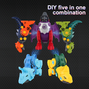 5 trong 1 trẻ em lắp ráp gạch tuốc nơ vít khủng long vít tự làm xây dựng thiết lập khối xây dựng tháo gỡ mô hình <span class=keywords><strong>robot</strong></span> đồ chơi - Product Image 3