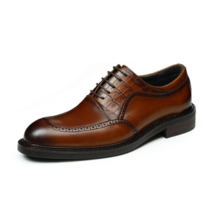 Chaussure formelle moderne à bout pointu Chaussures habillées faites à la main en cuir véritable - Product Image 2