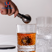 Ensemble de carafe à whisky rectangulaire avec logo personnalisé, coffret cadeau en bois, verres en cristal, accessoires de bar pour cadeaux d'entreprise, vente en gros
