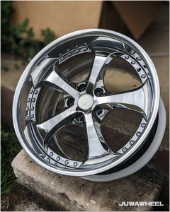 Jantes en alliage forgées 2 pièces 18x8.5J 5x112 5x120 pour BMW F30 M2 M3 E46 <span class=keywords><strong>Audi</strong></span> RS4 RS6 19 20 21 22 pouces, finition chrome concave - Product Image 1