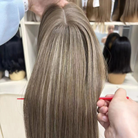 Vente directe usine : Perruques Lace Front en cheveux humains vierges chinois, base en soie, dentelle transparente, densité 150%, longues, bonnets petits et grands