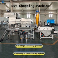 Machine à hacher les noix en acier inoxydable avec commande PLC, machine à découper les amandes et les noisettes, CE ISO