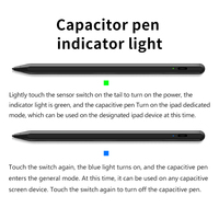 Pensil Stylus kapasitif aktif 2-in-1, Tablet magnetik cerdas & aksesori ponsel, Pen POM kompatibel untuk iPad Android