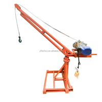 Mini grue de chantier à bas prix avec treuil électrique 200 kg 300 kg 500 kg 800 kg Mini grue portable Monkey Lift