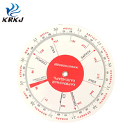 KD734 tableau médical de forme ronde, calendrier de grossesse, calendrier, calculatrice, tableaux de roues pour vache