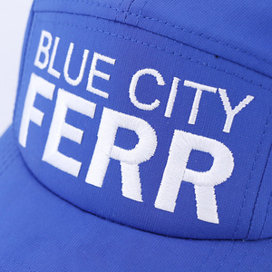 Qianzun blu ricamo logo personalizzato impermeabile taglio Laser foro traforato foro foro 5 pannello taglio Laser cappello camionista <span class=keywords><strong>Xl</strong></span> - Product Image 2