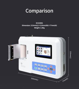 Appareil d'échocardiographie portable à 3 canaux ECG EKG - Product Image 2