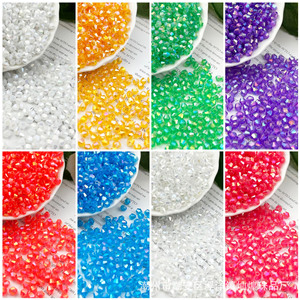 4mm Ab Iridescent Diamond Shaped Acrylic <b>Beads</b> For Jewelry Making Chaozhou - Product Image 1