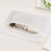 Sacs à fermeture éclair en EVA imprimés sur mesure, directement de l'usine, pochettes à fermeture éclair en EVA transparentes givrées pour l'emballage de bijoux et de cadeaux en détail, vente en gros