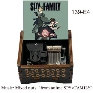 Caja Musical <span class=keywords><strong>de</strong></span> Madera con Mecanismo <span class=keywords><strong>de</strong></span> 18 Notas, Diseño <span class=keywords><strong>de</strong></span> Anime Anya Forger, Impresión a Color, <span class=keywords><strong>Canción</strong></span> <span class=keywords><strong>de</strong></span> Frutos Secos Mixtos, Regalo para Fanáticos del Anime - Product Image 4