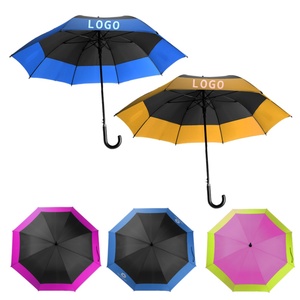 23-inch High End Luxury Novelty Customization logo Two Tone Straight Bone <b>Umbrella</b> UV protection Outdoor <b>Umbrella</b> - Product Image 3