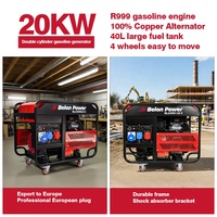 Générateur à essence à châssis ouvert 20KW, Générateur à essence 18KW, Régulateur de tension automatique AVR 230V 400V, Alimentation de secours pour la maison