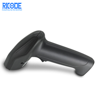 Lecteur de codes-barres portable pour scanner Lecteur de codes QR sans fil 1D pour supermarché Lecteur de codes-barres à faible coût