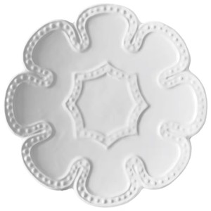 Elegante plato de vajilla de porcelana personalizado en relieve platos de pan de cerámica sostenibles para eventos de fiesta y inauguración de la casa - Product Image 1