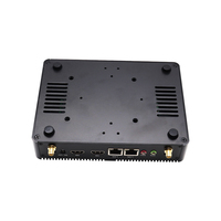 Mini PC de Bajo Costo con Procesador Intel N3700/N3150 de Cuatro Núcleos, Doble RJ45 LAN, DDR3L, MSATA, 2xHD, 4xUSB 3.0, Linux Ubuntu, 12V, Sin Ventilador
