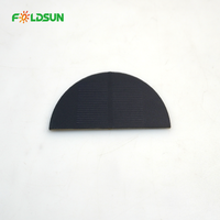 Panel Surya PERC PET Semi-Sirkular untuk Pompa Kolam Air Mancur Tahan Air Anti-Penuaan Tahan UV Ukuran Kustom Pabrik OEM Langsung