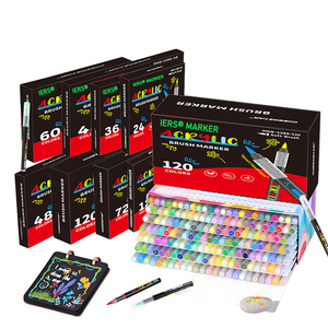 Set vloeibare acrylmarkers met zachte plastic punt, tekenpen uit Guangdong voor studenten. - Product Image 2