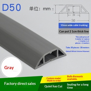 Organizador de Cables Cuishi de Polímero de Alta Calidad, Protector de Suelo de Goma Suave Antideslizante, Cubre Juntas de Suelo Blanco, <span class=keywords><strong>Sin</strong></span> Perforación, Autoadhesivo, Cortable - Product Image 1