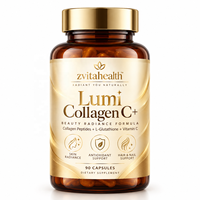 Pilules éclaircissantes pour la peau au glutathion en gros sous marque privée, capsules végétaliennes de glutathion et de collagène certifiées GMP