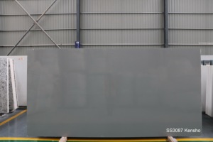 Grey đá cẩm thạch phong cách lớn nhân tạo thạch anh đá slab nhà bếp <span class=keywords><strong>Countertop</strong></span> từ Philippines với thiết kế hiện đại và bảo hành 5 năm - Product Image 3