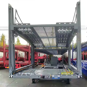 Haute qualité 2 3 essieux 6 8 10 voiture Transport semi-remorque voiture à deux étages remorque pour remorquage camion remorques - Product Image 4