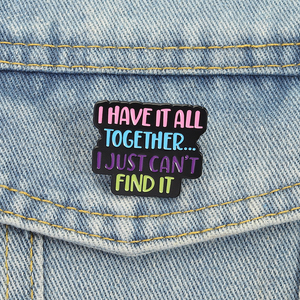 Pin de Esmalte con Frase Divertida y Sarcastica, Broche, Insignia de Solapa, Joyerí<span class=keywords><strong>a</strong></span> de Moda, Regalo al por Mayor - Product Image 1