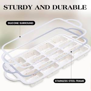 MUYULINS Factory 12-cup LFGB non-stick BPA Free metal reinforced frame square <b>silicone</b> cake pan American muffin tray <b>baking</b> - Product Image 2