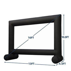 Pantalla de Cine Inflable Grande para Exteriores con Impresión UV, para Eventos Comerciales, Móvil, Portátil, Cortina de Proyección Publicitaria Inflable - Product Image 4