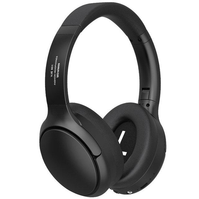 3D Cotton Ear Muffs Metal Wireless Headphone Noise Cancelling Low Latency Retro Gaming Head-mounted Type C Foldable Headset