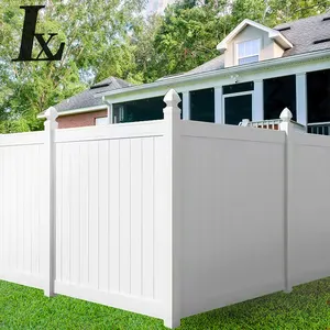 Hot Sale 6ft.H*6.27ft.W Pvc UV White Privacy Fence For House