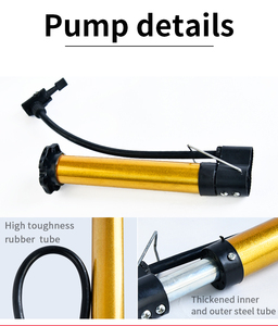 Accessories Balloons 20CM New Arrive Sport Mini Bike Grip Portable Soccer Football Basketball Balloon air Bicycle Ball <strong>Pump</strong> - Product Image 2