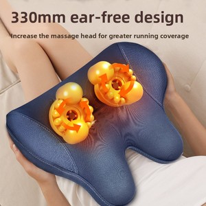 Cojín de silla de apoyo para cintura y cuello de oficina transfronterizo, respaldo <span class=keywords><strong>Lumbar</strong></span> de masaje eléctrico para estaciones de trabajo largas para sentarse - Product Image 3