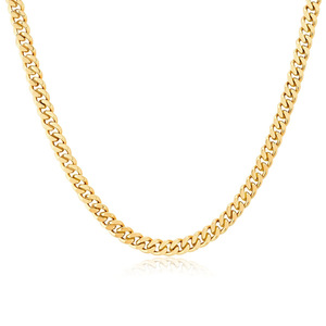 Gold Chunky <b>Chain</b> Necklace 3mm <b>Titanium</b> Steel Simple Fashionable Clavicle <b>Chain</b> Gift Jewelry - Product Image 5