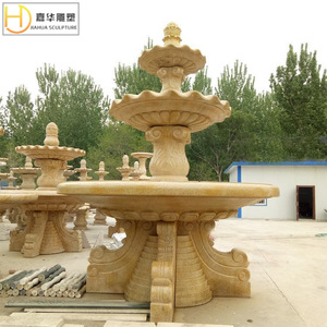 Fontaine en pierre Jiahua, style européen, colonne, bassin d'eau, durable, décoration de jardin extérieur - Product Image 4