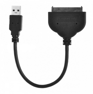 สายอะแดปเตอร์ฮาร์ดไดรฟ์ USB 3.0 SATA สายอะแดปเตอร์สำหรับ2.5นิ้ว SSD และ HDD รองรับ UASP 9นิ้วสีดำ - Product Image 4
