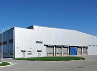 Matériaux de construction de bâtiments de stockage et de bureaux préfabriqués en acier à ossature moderne industrielle et commerciale à bas prix, garantie de plus de 5 ans