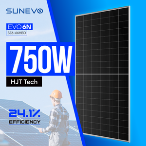 Paneles Solares Bifaciales Sunevo Tipo N HJT de 550w 580w 700w 720w 730w 750w con 30 Años de Garantía para Uso Comercial 6 - Product Image 1