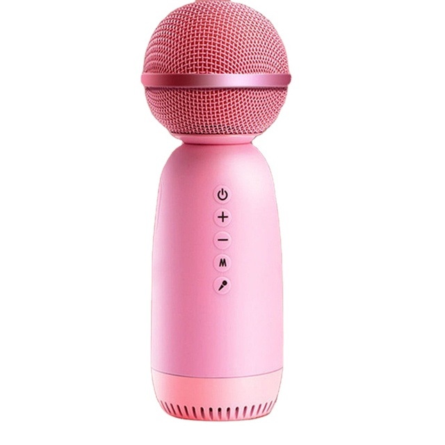 5W Wireless Microphone Speaker with Echo Effect Portable Karaoke Mic for Party 1800mAh Rechargeable Public Speaking Microphone