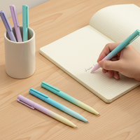 Stylo gel durable 0,7 mm Signature pour l'écriture scolaire, en plastique, avec recharges d'encre noire, rose, bleue et rouge disponibles