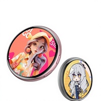 Badge d'affichage dynamique intelligent 2.0-2.9 pouces AMOLED tactile rotatif en plastique, portable, pour cosplay anime