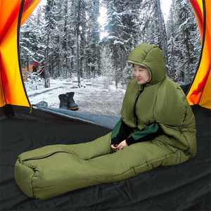 Mydays ngoài trời người lớn dày Windproof dây kéo không thấm nước cắm trại DC cổng đi bộ đường dài nước nóng Túi ngủ với 3 mức độ sưởi ấm - Product Image 5