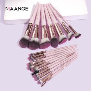 MAANGE 18 Pcs vente en gros ensemble de pinceaux professionnels maquillage marque privée outils cosmétiques <span class=keywords><strong>pinceau</strong></span> de maquillage - Product Image 4